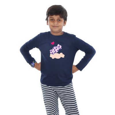 Blue Full Sleeve Boys Pyjama - Chocky